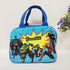 Personalized Cartoon Printed Lunch Bag With Handle Combo for Kids